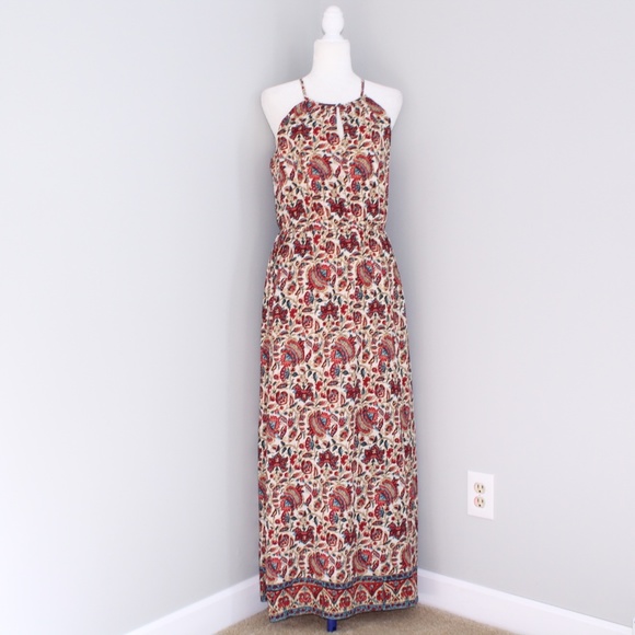 Lucky Brand Dresses & Skirts - Lucky Brand Patterned Maxi Halter Dress size m